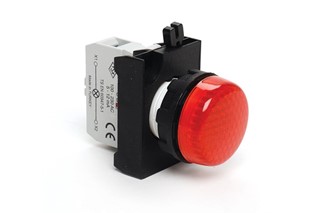CP Serisi Plastik LED'li 100-230V AC Kırmızı 22 mm Sinyal
